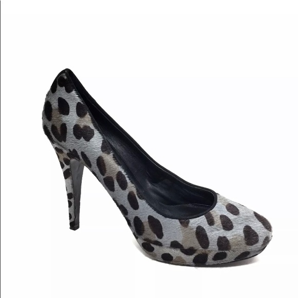 J Crew Pia calf hair leopard platform heels - Picture 2 of 10